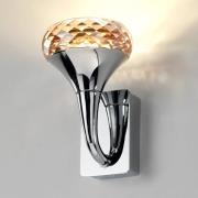 Kristallijn design LED wandlamp Fairy amber