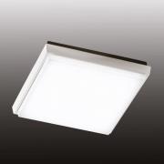 LED buiten plafondlamp Desdy, 24x24 cm, wit