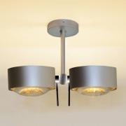 Plafondlamp PUK Sides 2-lamps G9 chroom mat 10cm