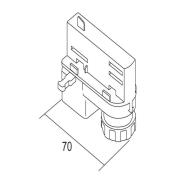 Ivela universele adapter 220-240V, zilver