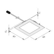 LED meubelverlichting Dynamic FAQ 58 staal 3W CCT