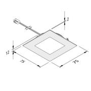 LED meubelverlichting FAQ 68 3/set staal 4W 940