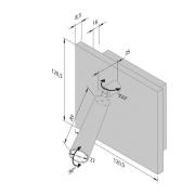 Leeslamp BL1-LED, inbouw/opbouw, roestvrij staal