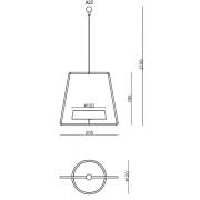 LED hanglamp Miram met accu, dimbaar, groen