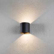 LED buitenwandlamp Dodd, rond, antraciet