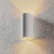 EGG LED buitenwandlamp Tubo, wit, Ø 9 cm, aluminium, omhoog/omlaag