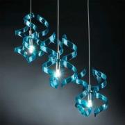 Fascinerende hanglamp Blue, 3-lichts