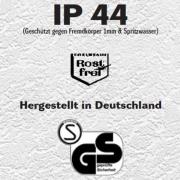 Buitenwandlamp Trilo van roestvrij staal