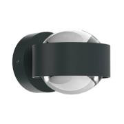 Puk Mini Wall LED 2x8W lenzen helder, antraciet mat