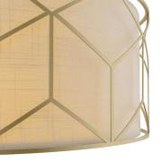 Maytoni hanglamp Messina, Ø 45 cm, beige, linnen