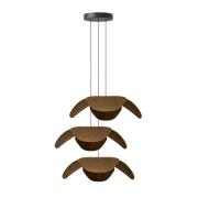 UMAGE Forget Me Not large hanglamp 3-lamps, eiken donker