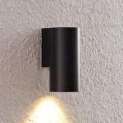 Arcchio Dilana wandlamp, rond, 1-lamp, zwart