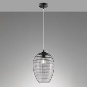 Hanglamp Gordes van glas, tapvormig