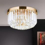 LED plafondlamp Prism, goud, Ø 35 cm