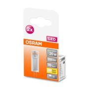 OSRAM LED stiftlamp G4 1,5W 2.700K helder 2-pak