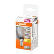 OSRAM Classic P LED lamp E14 1,5W 2.700K mat