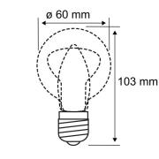 Paulmann LED lamp B22d A60 9W 2.700K opaal