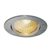 SLV New Tria 68 LED inbouwspot 3.000K rond aluminium