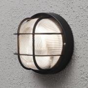 Buitenwandlamp Elmas rond, zwart