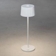 LED tafellamp Positano voor buiten, wit