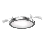 Lightme LED inbouwspot Aqua Pur Ø11,2cm zilver