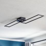 Frame LED plafondlamp, afstandsbediening, zwart