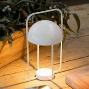 Tafellamp Jellyfish, draagbaar, met accu, wit