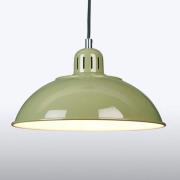 Groene hanglamp Franklin in Retrostijl