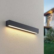 Lucande LED buitenwandlamp Lengo, 50 cm, grafietgrijs, 1-lamp.
