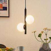 Lucande Emarin hanglamp glazen bollen 2-lamps