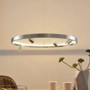 Lucande Paliva LED hanglamp, 64 cm, nikkel