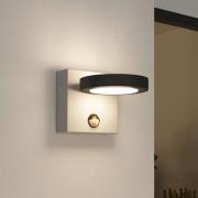 Lucande Belna LED buitenwandlamp, beton, sensor