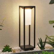 Lucande LED-zonnevoetlamp Eliel, hoogte 50 cm, zwart