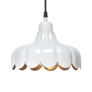 PR Home hanglamp Wells Small, wit/goud, Ø 24 cm, stekker