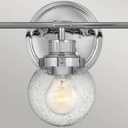 Badkamer wandlamp Poppy, 3-lamps, chroom