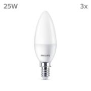 Philips LED kaars E14 2,8W 250lm 2.700K mat per 3