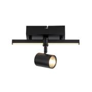 LED plafondspot Barik, zwart, 1-lamp