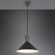 Hanglamp Enzo, 1-lamp, Ø 35 cm, zwart