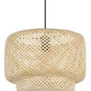 Hanglamp Hettonle met bamboe kap, Ø 42 cm