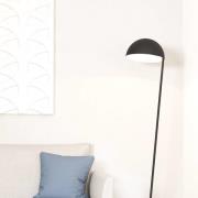 Vloerlamp Aranzola, onder stralend, zwart