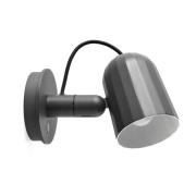 HAY Noc Wall Button LED wandlamp, donkergrijs