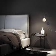 Wandlamp Alva Comfort light Retro, zwart