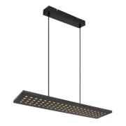 LED hanglamp Dolores, mat zwart/zwart