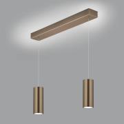 LED hanglamp Helli up/down 2-lamps brons