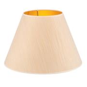 Lampenkap Sofia hoogte 31 cm, wit/goud gestreept