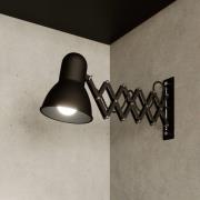 Wandlamp Harmony met schaararm, zwart