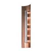 Wandlamp Aura Kupfer kap zilver, hoogte 30 cm