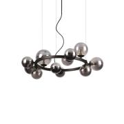 Ideal Lux Perlage hanglamp zwart/zwart 11flg Ø 73
