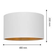 Lampenkap Alba, Ø 40 cm, E27, wit/goud