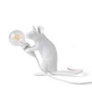 LED decoratie-tafellamp Mouse Lamp USB zittend wit